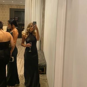 black maxi dress for wedding
